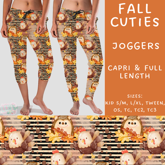 PREORDER Batch #207 - Fall Fun - Closes 9/27 - ETA mid Nov - Fall Cuties Full and Capri Length Joggers