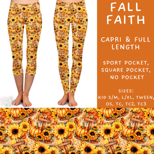 PREORDER Batch #204 - Hello Fall - Closes 9/20 - ETA early Nov - Fall Faith Full and Capri Length Leggings