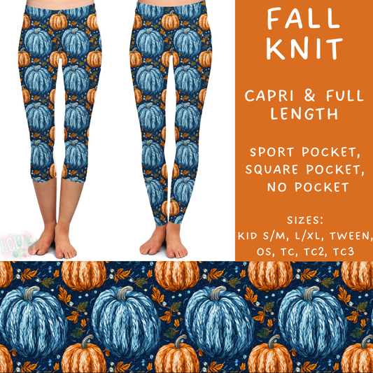 PREORDER Batch #204 - Hello Fall - Closes 9/20 - ETA early Nov - Fall Knit Full and Capri Length Leggings