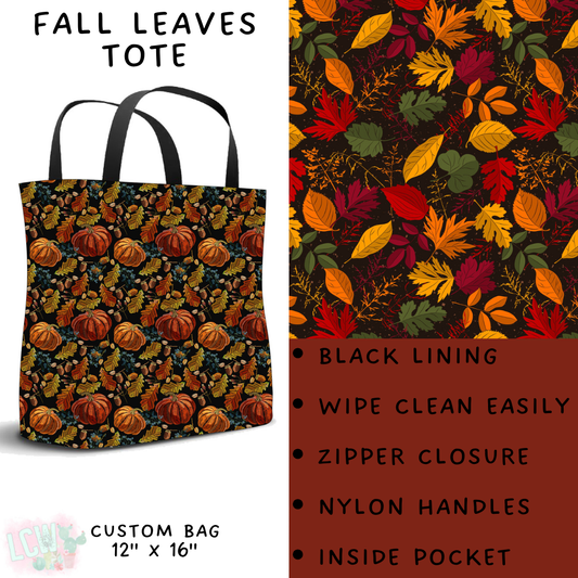 PREORDER Batch #204 - Hello Fall - Closes 9/20 - ETA early Nov - Fall Leaves Tote