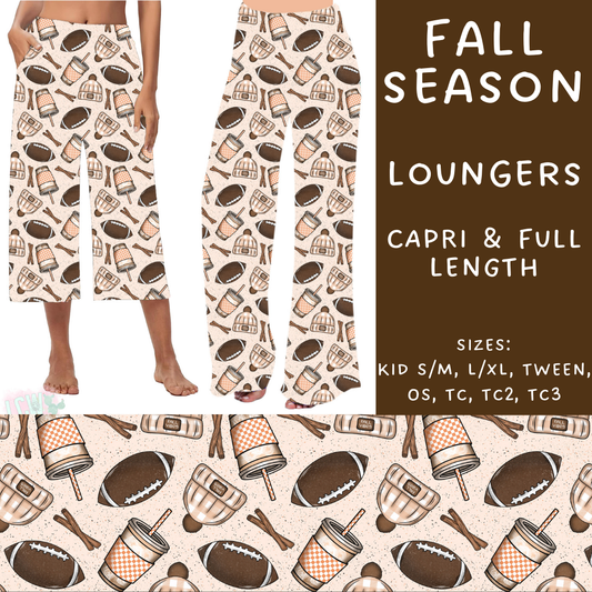 PREORDER Batch #207 - Fall Fun - Closes 9/27 - ETA mid Nov - Fall Season Capri and Full Length Loungers