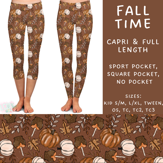 PREORDER Batch #207 - Fall Fun - Closes 9/27 - ETA mid Nov - Fall Time Full and Capri Length Leggings