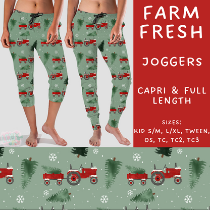 PREORDER  Batch #217 - Christmas Spirit - Closes 10/16 - ETA late Nov - Farm Fresh Full and Capri Length Joggers