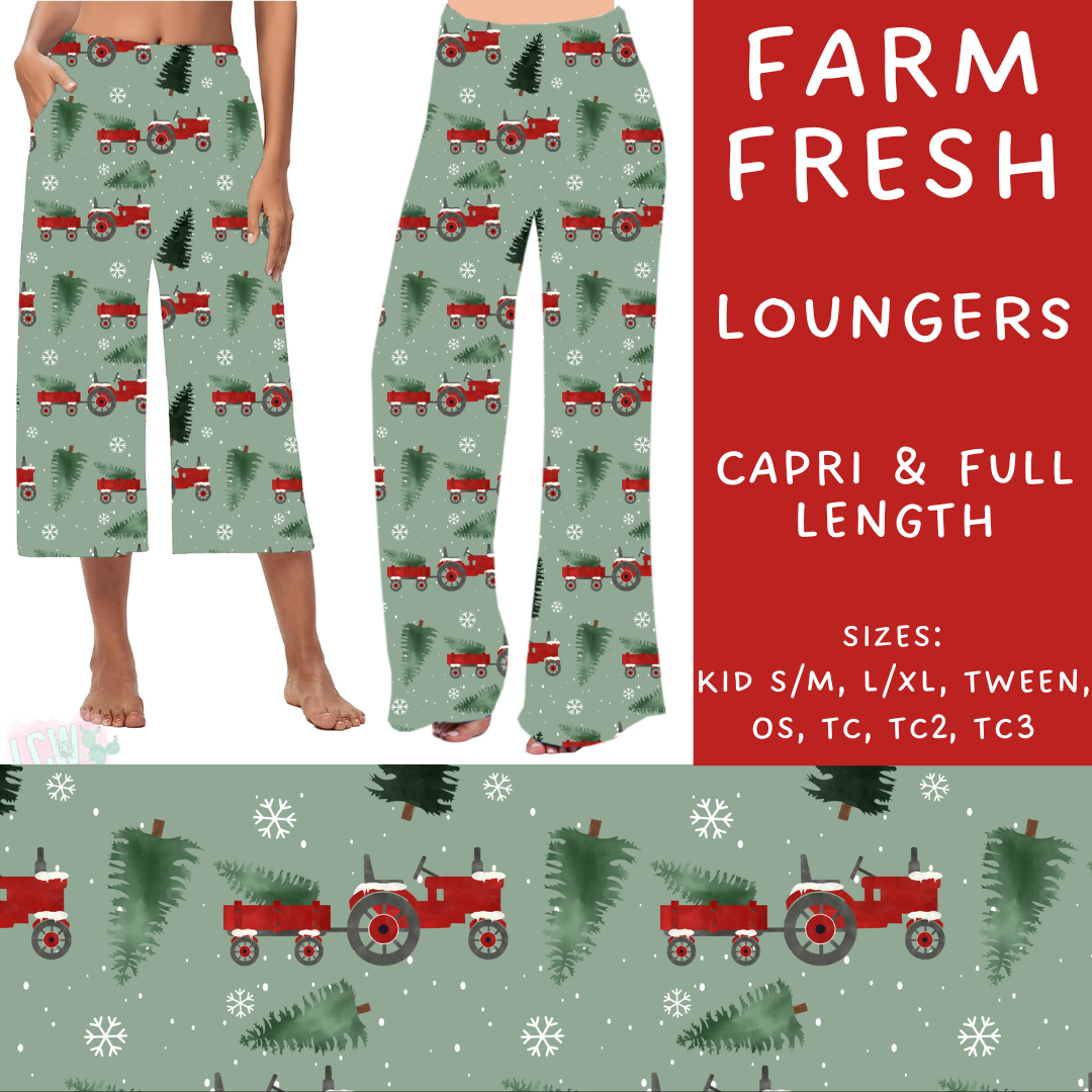 PREORDER  Batch #217 - Christmas Spirit - Closes 10/16 - ETA late Nov - Farm Fresh Capri and Full Length Loungers