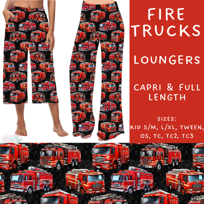 Batch #248 - Careers Collection - Closes 12/4 - ETA late Jan - Fire Trucks Capri and Full Length Loungers