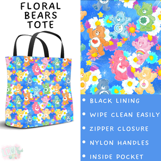 Batch #461 - October Request Run - Closes 12/9 - ETA late Jan - Floral Bears Tote