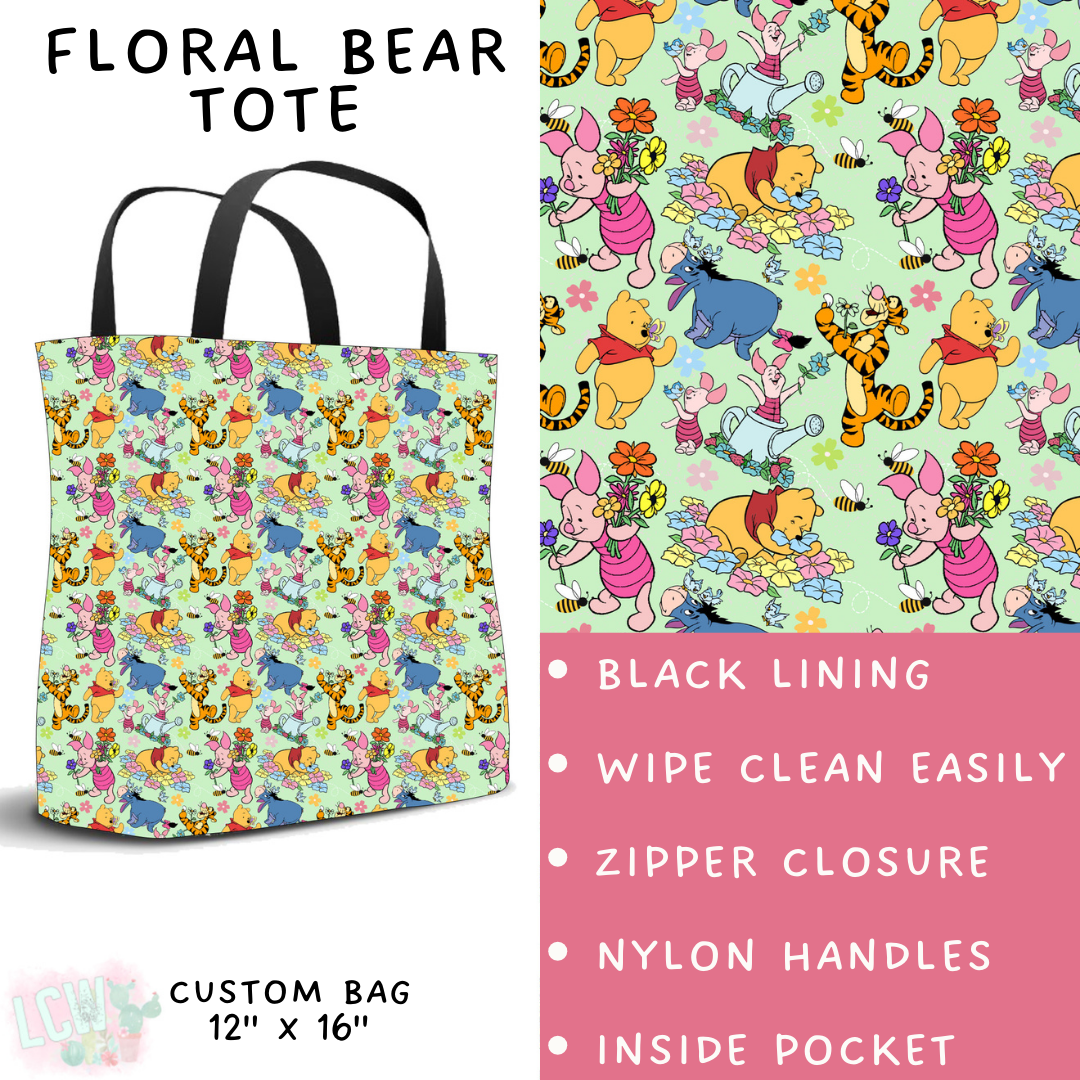 Batch #273 - Magical Faves 10 - Closes 1/20 - ETA late March - Floral Bear Tote