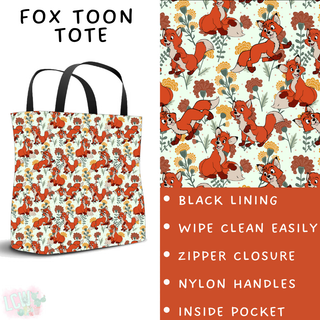 Batch #461 - October Request Run - Closes 12/9 - ETA late Jan - Fox Toon Tote