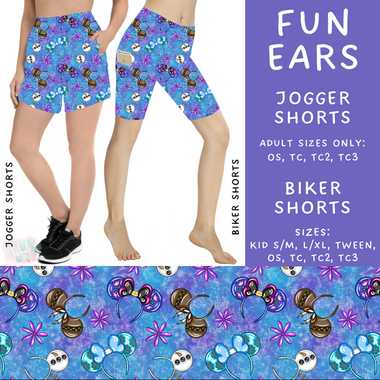 Batch #239 - Magical Faves 9 - Closes 11/18 - ETA early/mid Jan - Fun Ears Biker & Jogger Shorts