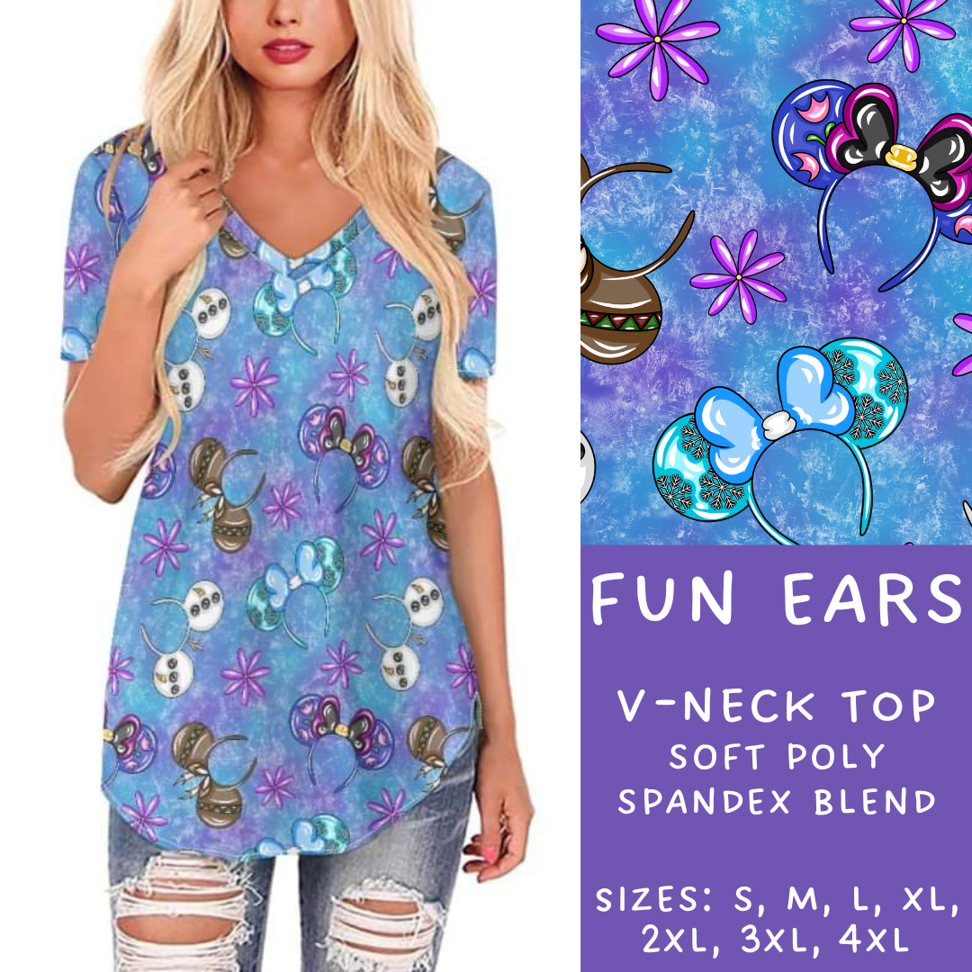 Batch #239 - Magical Faves 9 - Closes 11/18 - ETA early/mid Jan - Fun Ears V-Neck Tee