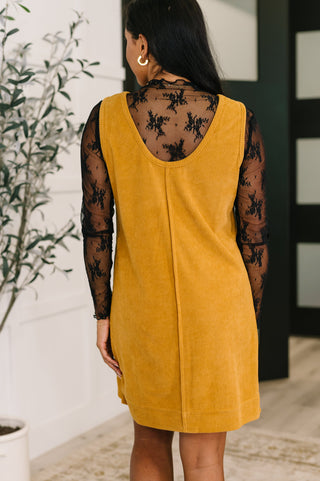 Feeling That Way Corduroy Dress