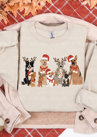 Festive Dog Squad Sweatshirt