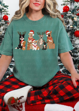 Festive Dog Squad Tee