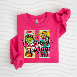 Festive Postage Stamp Sweatshirt