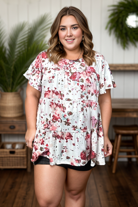 Floral Belle - Tiered Top