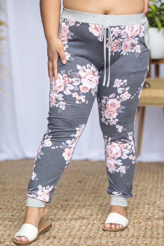 Floral Path Joggers