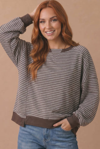 Leafy Breeze Relaxed Sweater Top