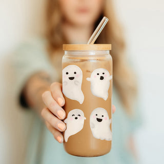 halloween party drink glass
charming ghost pattern cup
cute spirit drinking vessel
durable halloween drinkware
eco friendly ghost tumbler