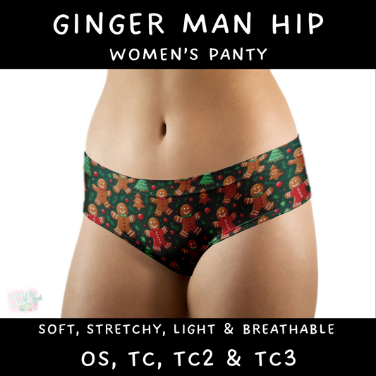 Batch #232 - Christmas Underwear - Closes 10/31 ETA early/mid Dec - Ginger Man Hip Panty