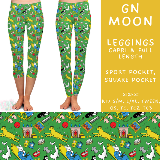 Batch #272 - Storybook Collection - Closes 1/17 - ETA late March - GN Moon Full and Capri Length Leggings