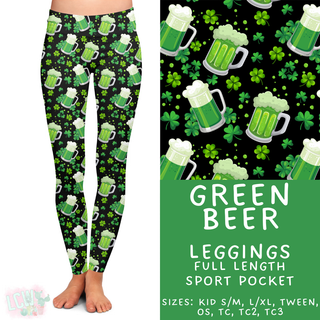 Batch #464 - Lucky Charm Collection - Closes 12/17 - ETA early Feb - Green Beer Full Length Leggings