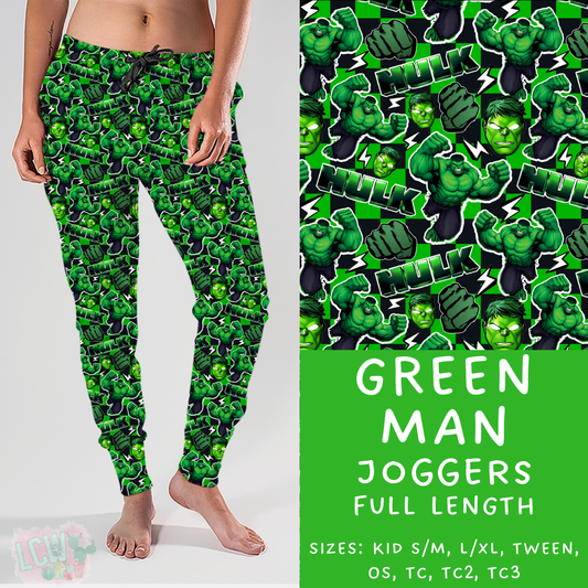 Batch #278 - Cool Characters 7 - Closes 1/29 - ETA early April - Green Man Joggers