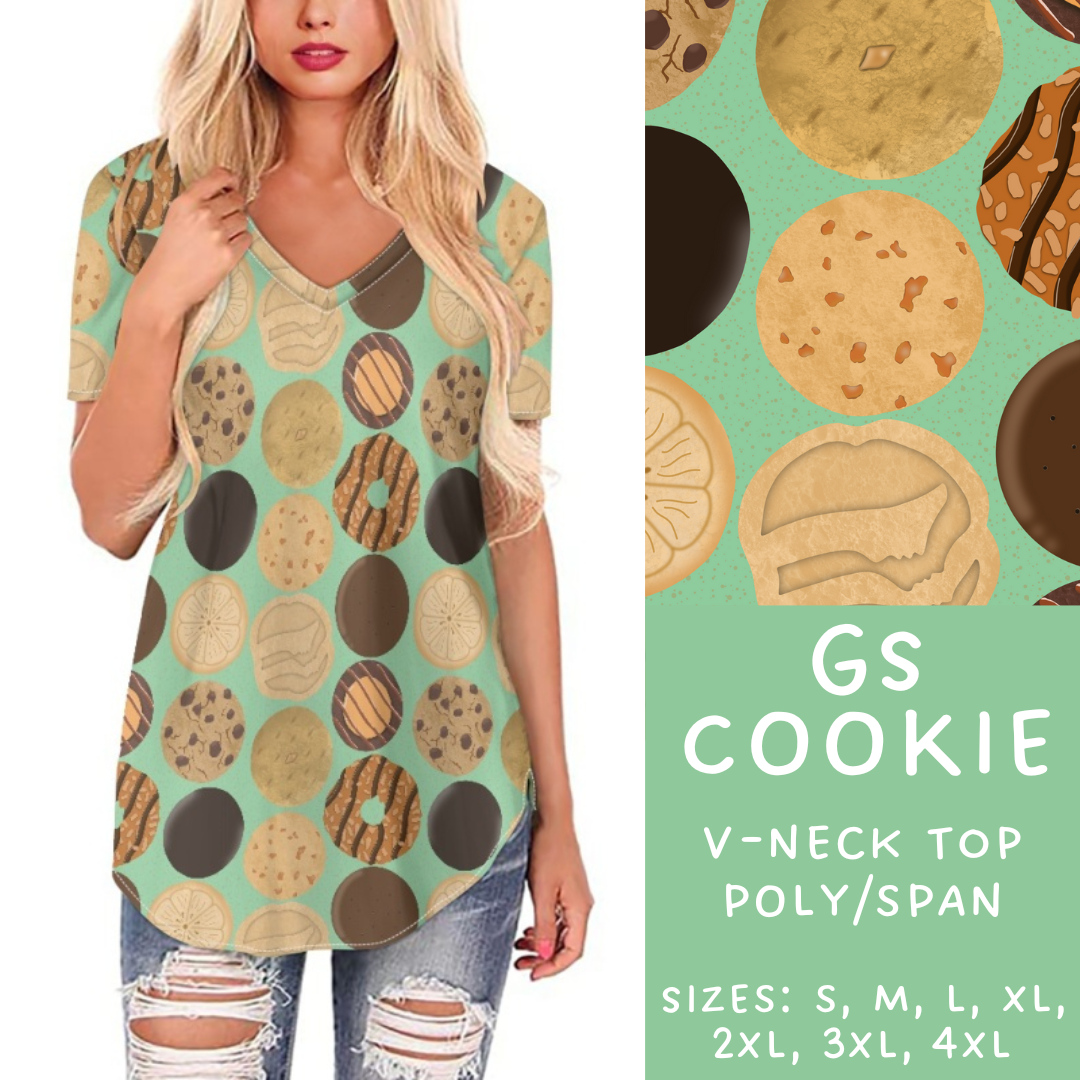 PREORDER Batch #224 - Cookie Dealer 2 - Closes 10/28 - ETA mid Dec -  GS Cookie V-Neck Tee