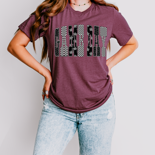 Game Day Checkered Tee
