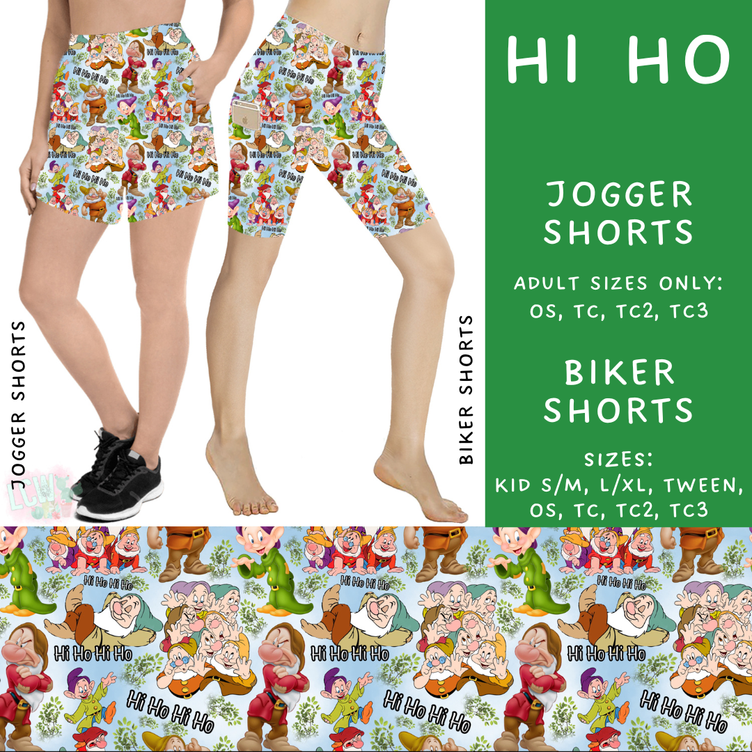 Batch #239 - Magical Faves 9 - Closes 11/18 - ETA early/mid Jan - Hi Ho Biker & Jogger Shorts