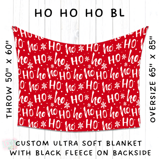 PREORDER Batch #216 - Cozy Christmas Blankets Presale - Closes 10/14 - ETA Early Dec - HO HO HO BL