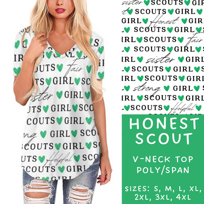 PREORDER Batch #224 - Cookie Dealer 2 - Closes 10/28 - ETA mid Dec -  Honest Scout V-Neck Tee