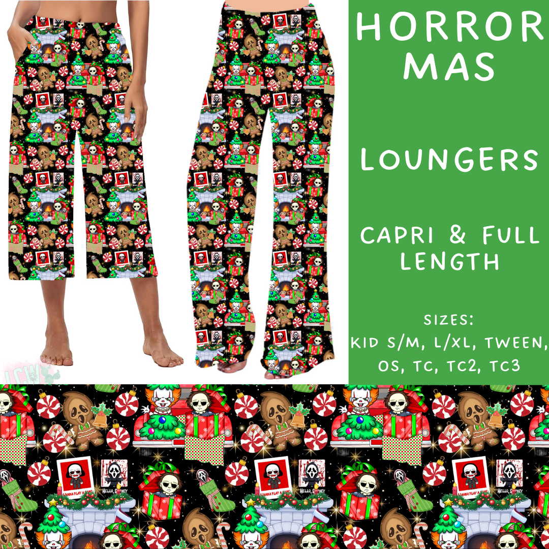 PREORDER  Batch #217 - Christmas Spirit - Closes 10/16 - ETA late Nov - Horror Mas Capri and Full Length Loungers