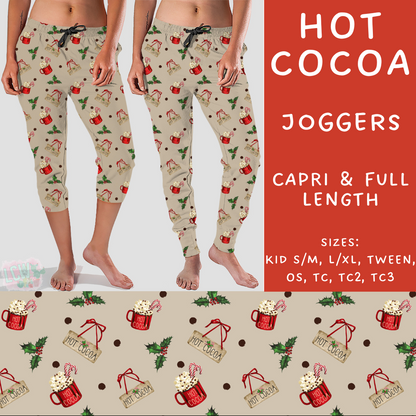 PREORDER  Batch #217 - Christmas Spirit - Closes 10/16 - ETA late Nov - Hot Cocoa Full and Capri Length Joggers