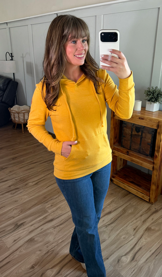 IN STOCK Hailey Hoodie - Mustard