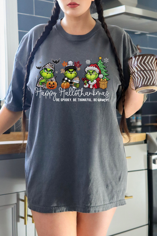 Happy Hallothankmas Mean One Tee
