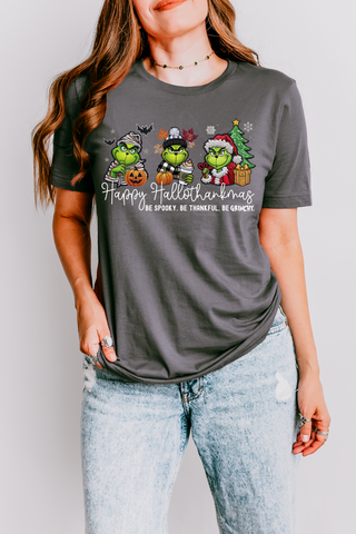 Happy Hallothankmas Mean One Tee