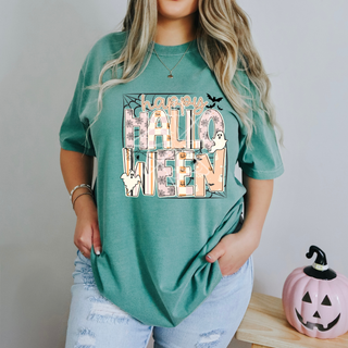 Happy Halloween Quiltwork Tee