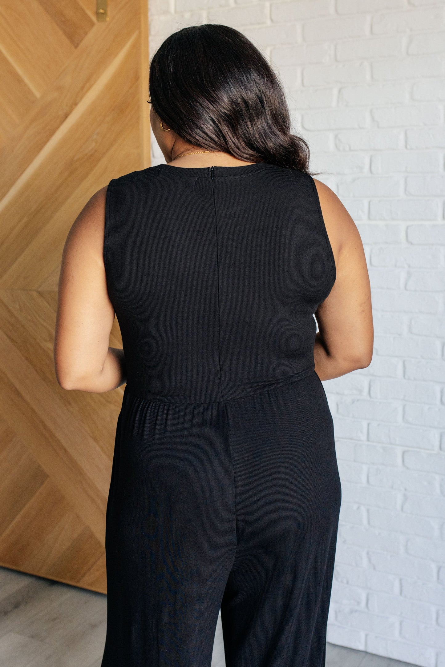 Hilary Wide Leg Jumpsuit in Black jb's closet