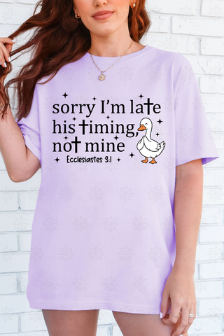 His Timing Not Mine Tee