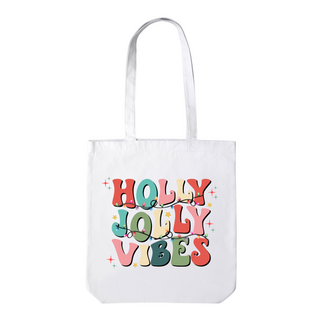 Holly Jolly Vibes Tote Bag