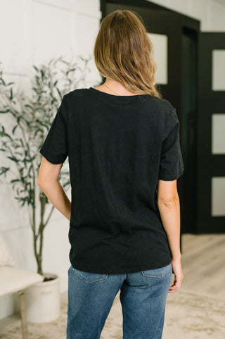 I Don't Have to Choose V-Neck Tee in Black