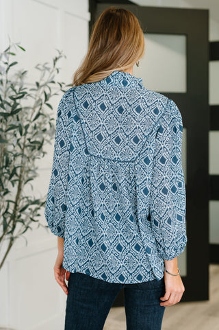 I Gave You My Heart Floral Babydoll Blouse