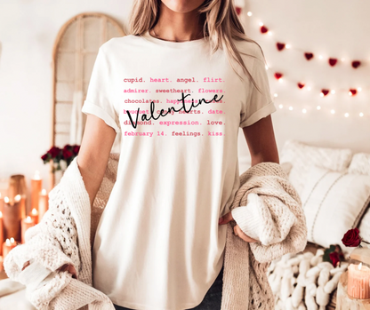 Valentine Typography Tee