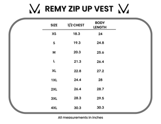 IN STOCK Remy Zip Up Vest - Black