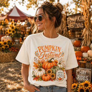 Pumpkin Festival Ivory Comfort Colors T-Shirt