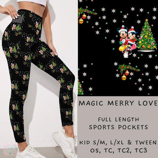 Magic Merry Love Leggings Sport Pockets
