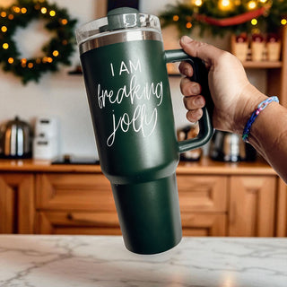 Adult Christmas humor tumbler - I am freaking jolly 40oz red green
Christmas adult gift tumbler - I am freaking jolly red green holiday
Mature Christmas humor drinkware - I am freaking jolly 40oz