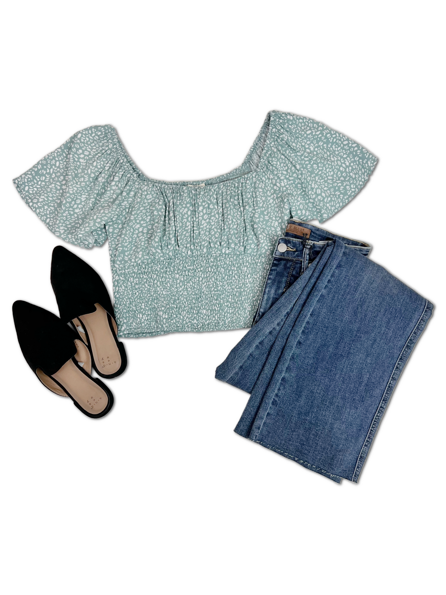 Valley Ready Crop Top - Light Sage