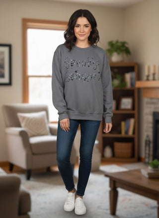 Spooky Season Web Charcoal Sweatshirt