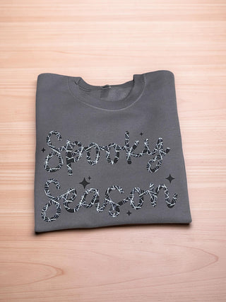 Spooky Season Web Charcoal Sweatshirt